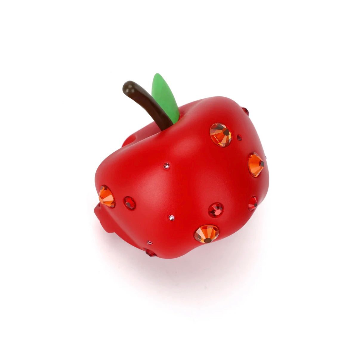 Emo Salad Realistic 3D Crystal Apple-Shaped Ring