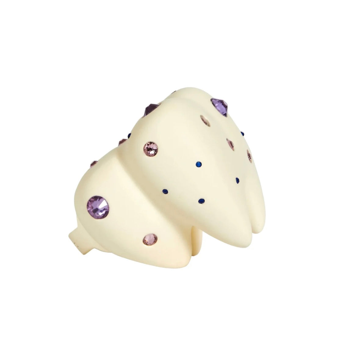 Emo Salad Realistic 3D Crystal Tooth-Shaped Ring