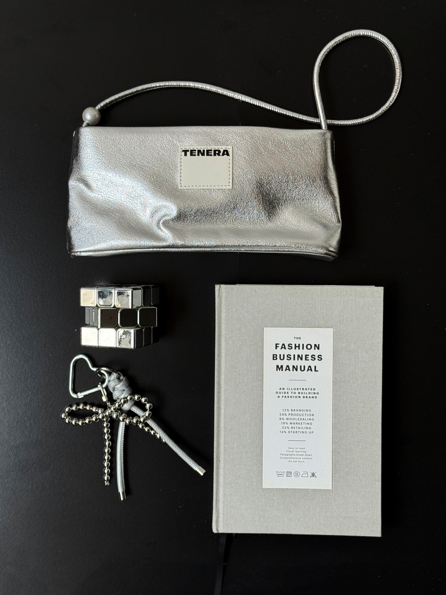 TENERA Sustainable Pearl-Detail Shoulder Bag — Minimalist Underarm Bag