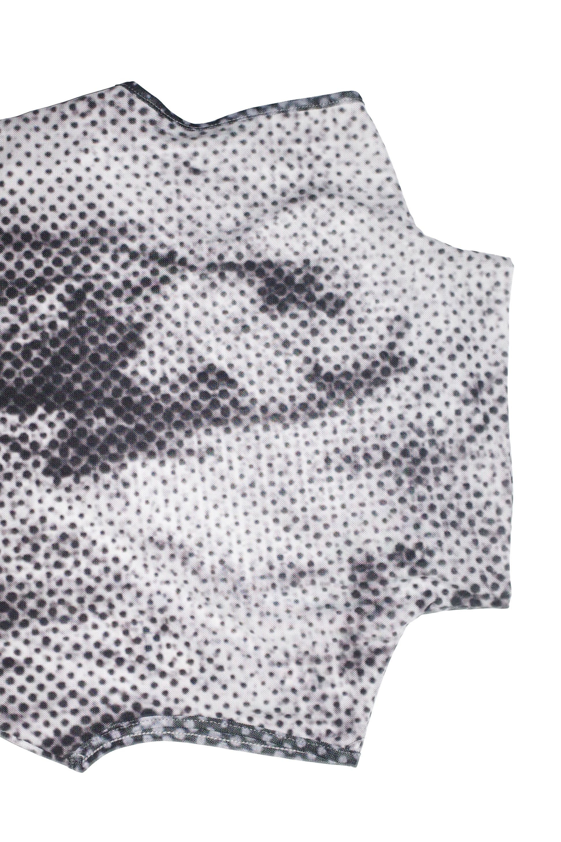 Nedenal Ex-Voto Skeletal Structure Ruched Mesh Dress