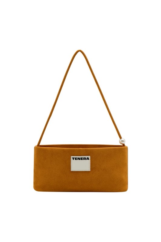 TENERA Sustainable Pearl-Detail Shoulder Bag — Minimalist Underarm Bag