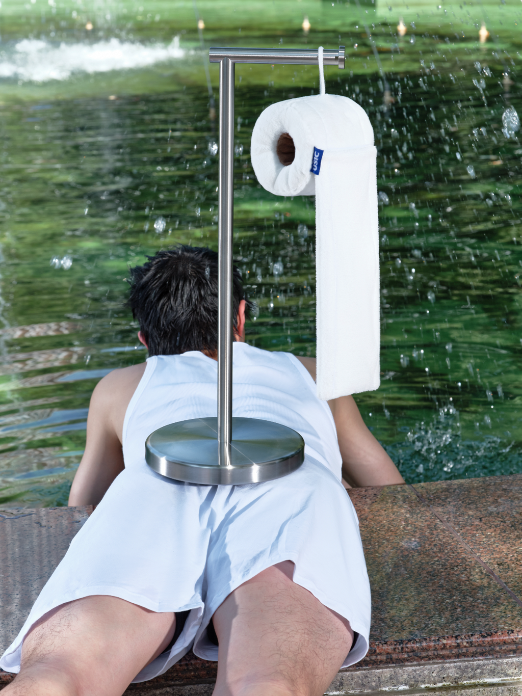 USIC Toilet Paper Roll-Shaped Hand Towel