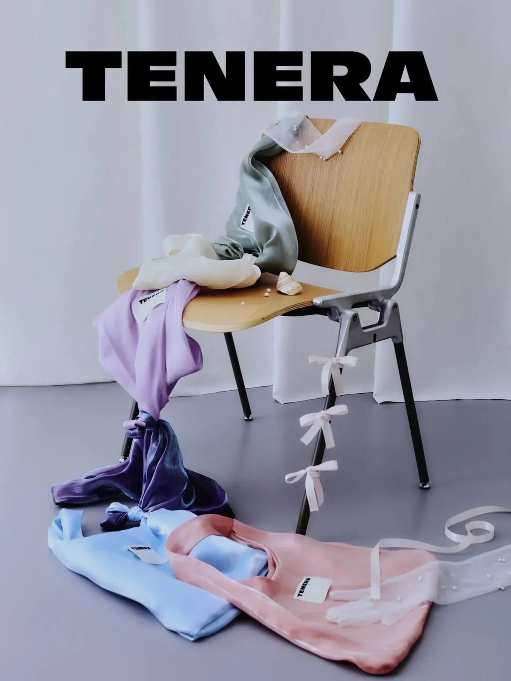 TENERA Plant-Based Satin Ballerina Shoulder Tote Bag