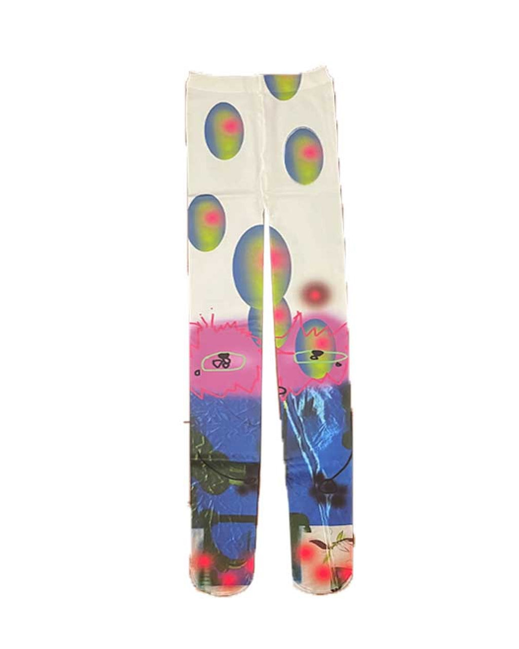 Alien Collage Long Socks｜Digital Chaos Edition Tights