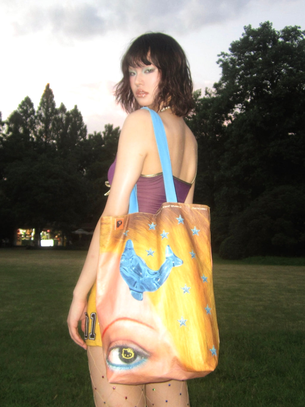 Y2K Millennium Girl Tyvek Tote Bag | Trendy DuPont Paper Shoulder Bag