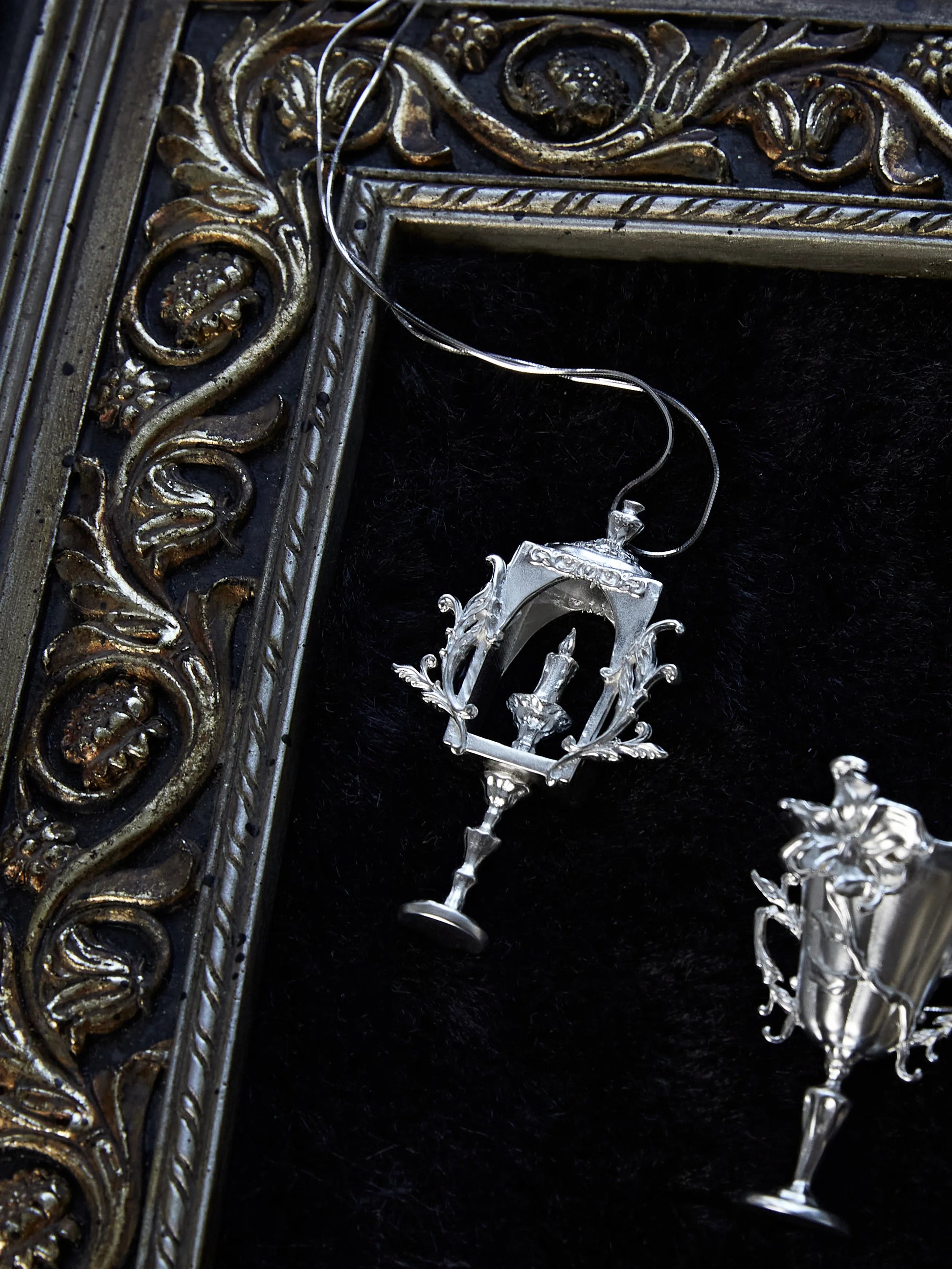 Candle & Chisel Sculptural Necklace - S925 Silver / Silver-Plated CopperCandle & Chise