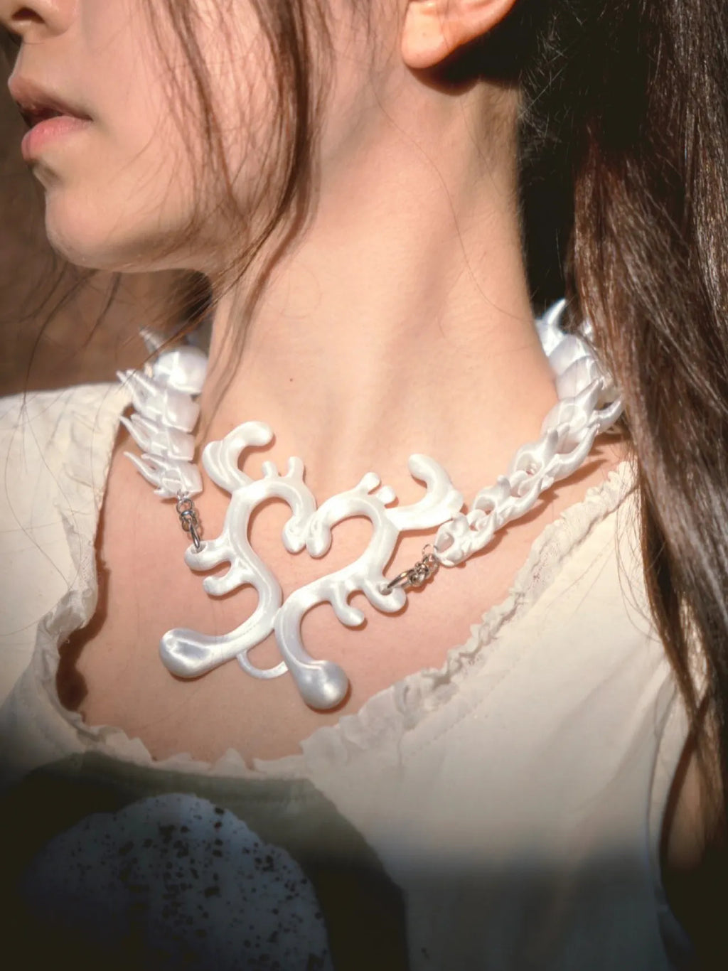 Thorned Heart 3D Printed Gothic Choker