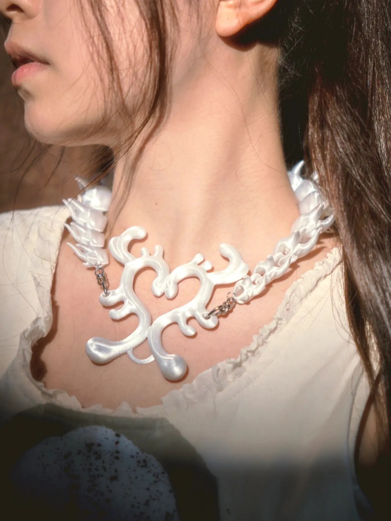 Thorned Heart 3D Printed Gothic Choker