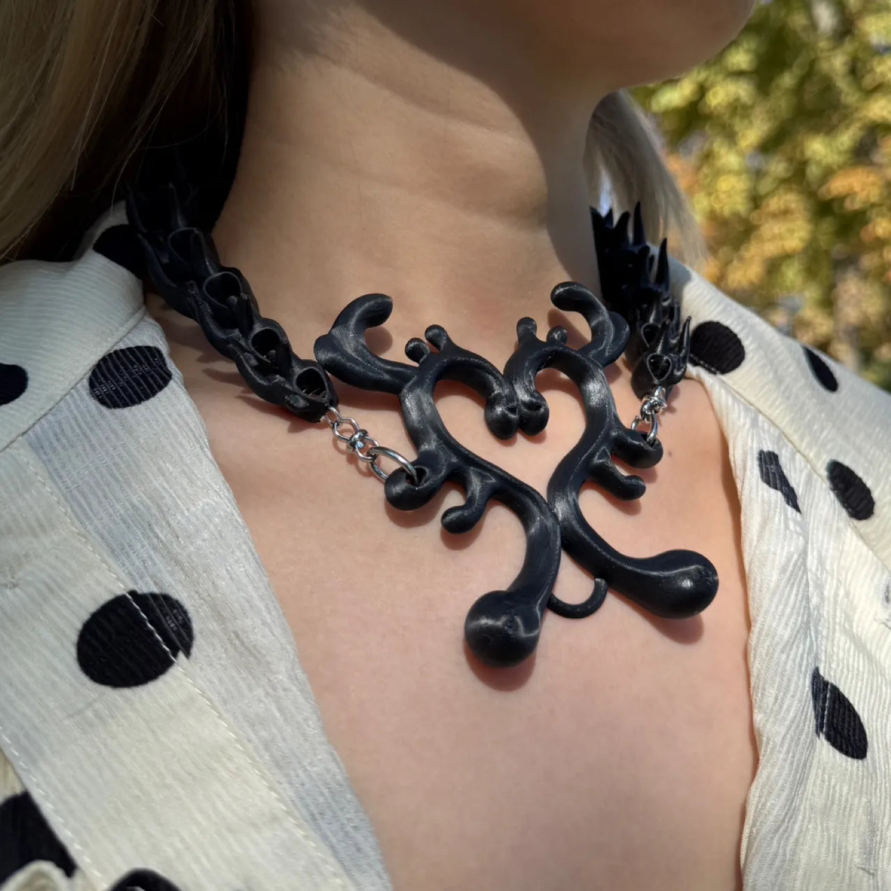 Thorned Heart 3D Printed Gothic Choker
