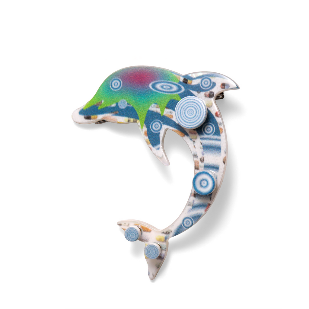 Rolling Dolphin Hair Clip – Colorful Acrylic Colorful Hair Accessories, Ocean Animal Hairpin Gift | STRANGEFRUIT