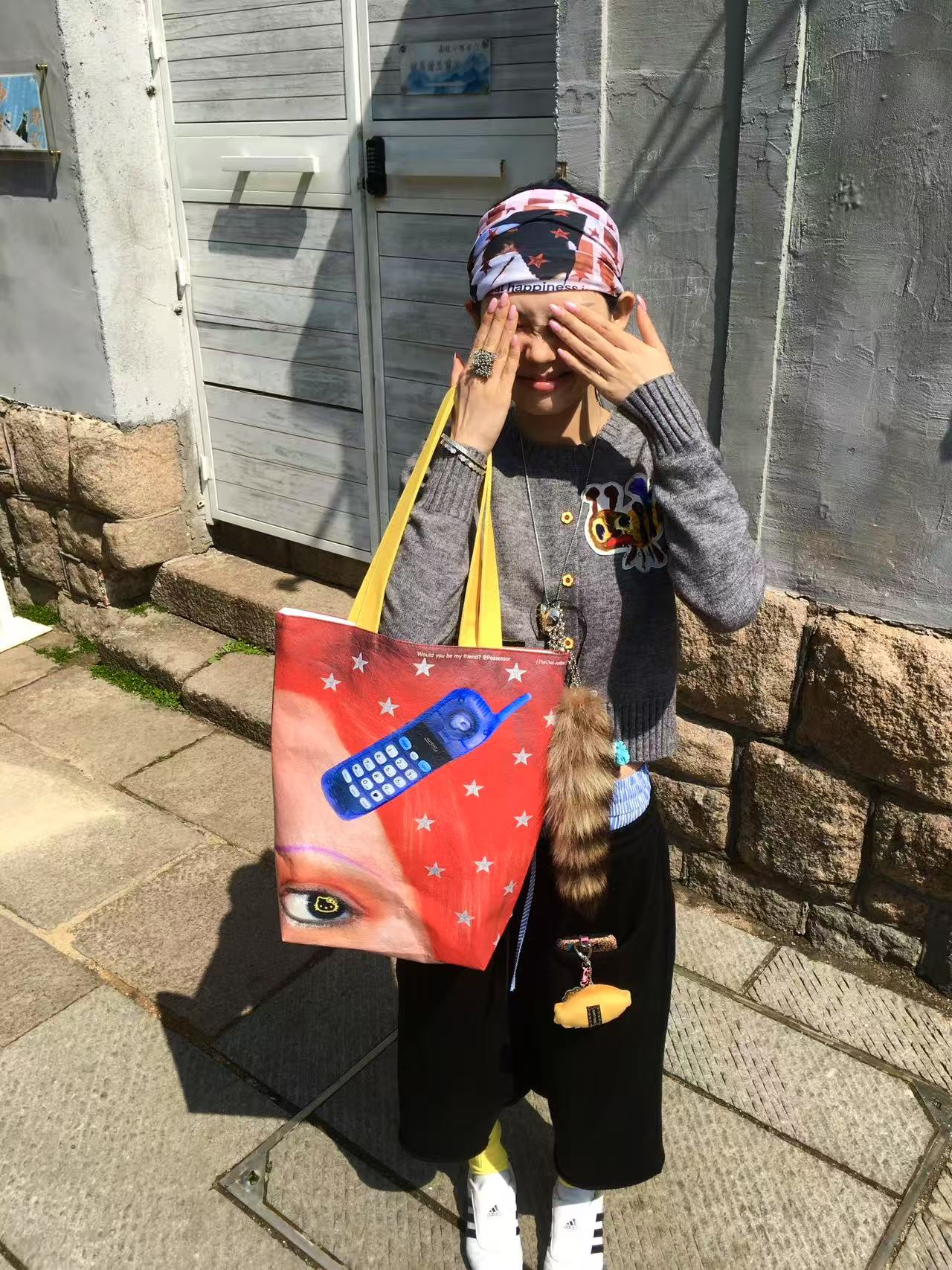 Y2K Millennium Girl Tyvek Tote Bag | Trendy DuPont Paper Shoulder Bag