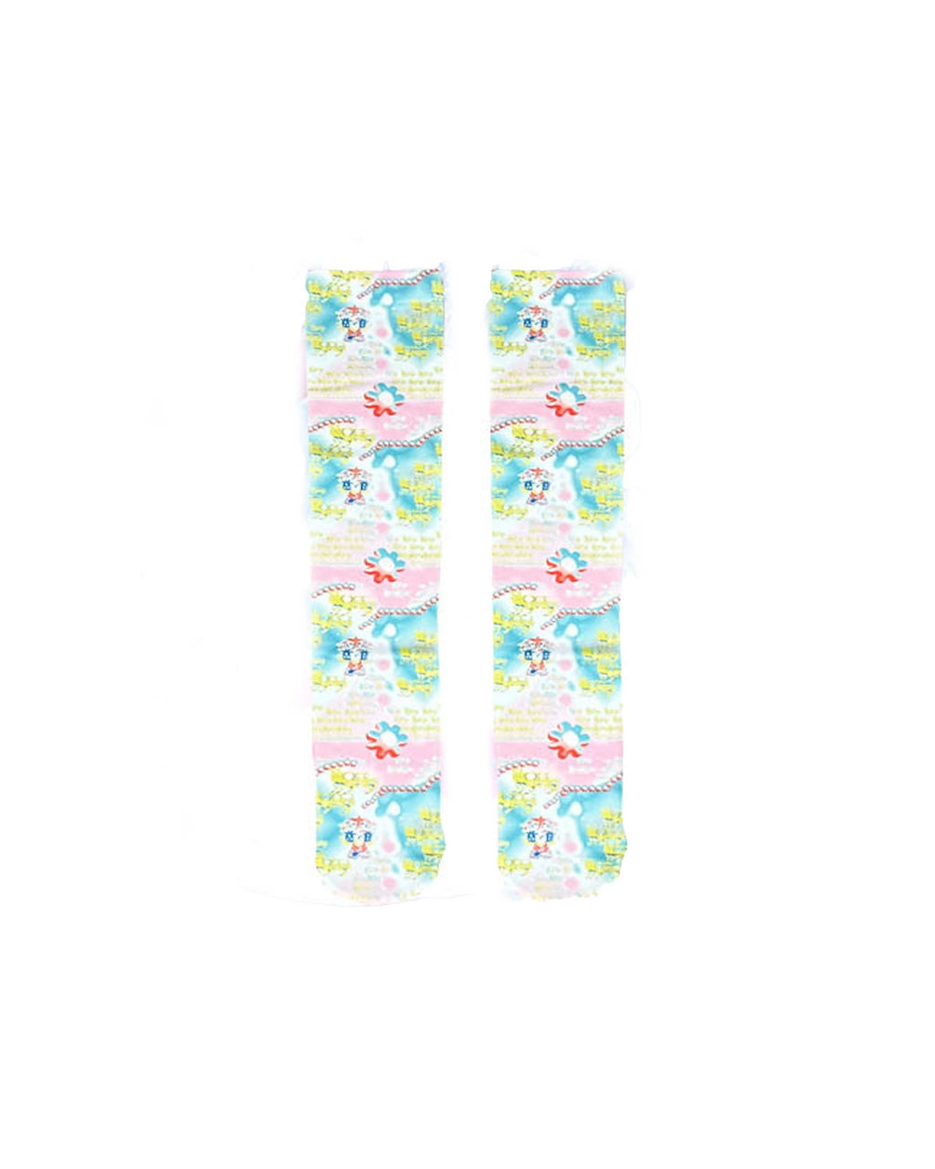 Alien Collage Calf Socks｜Digital Chaos Edition