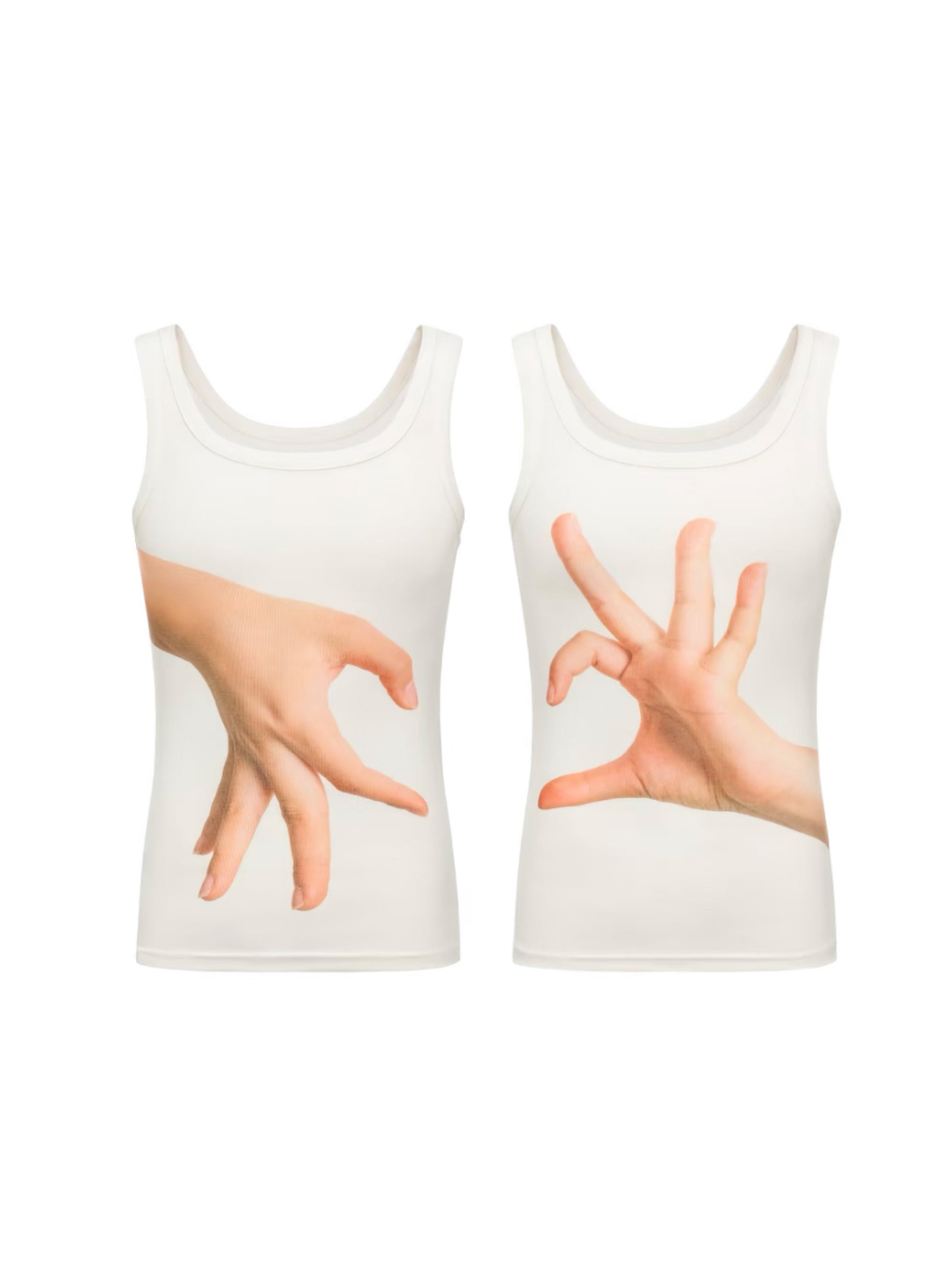 Pale Heart Hands Tank Top