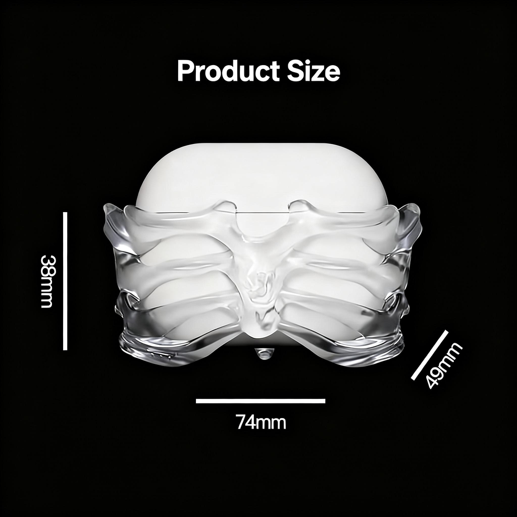 “SKELETON” Transparent Bone Edition AirPods Case