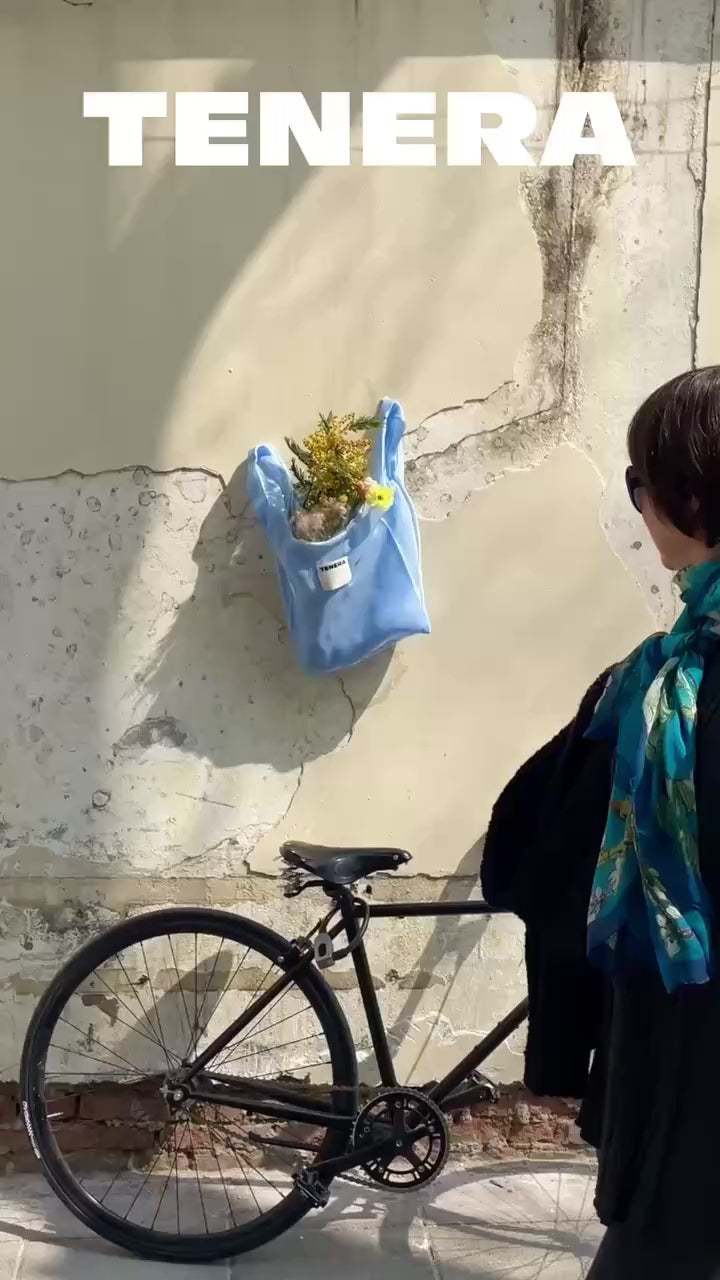 TENERA Plant-Based Satin Ballerina Shoulder Tote Bag