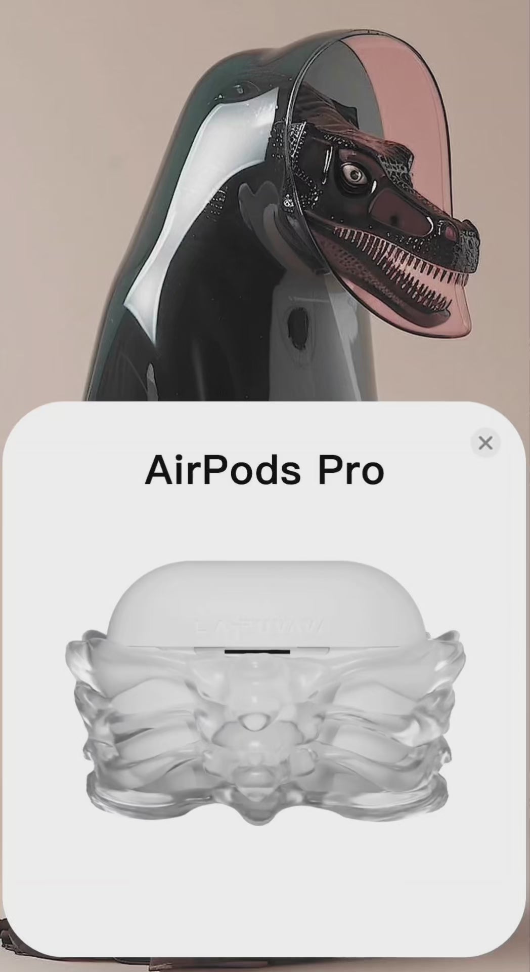 “SKELETON” Transparent Bone Edition AirPods Case