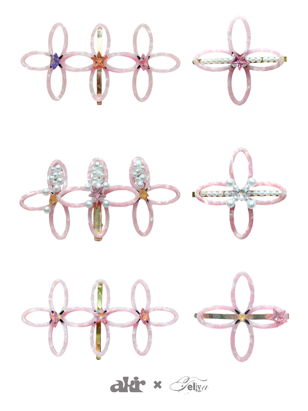 Teliya Power Bloom Pink Floral Hair Clip
