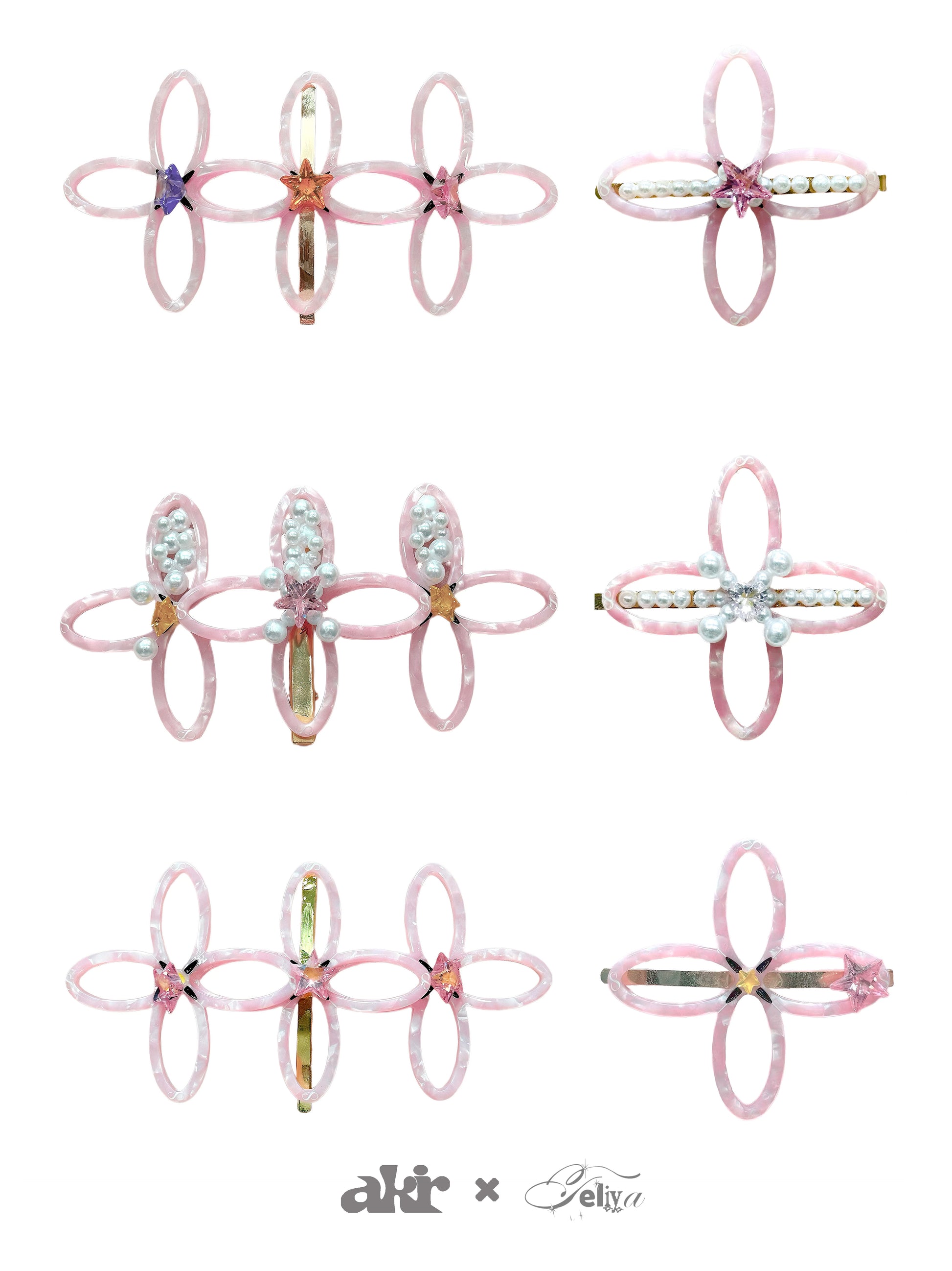 Teliya Power Bloom Pink Floral Hair Clip